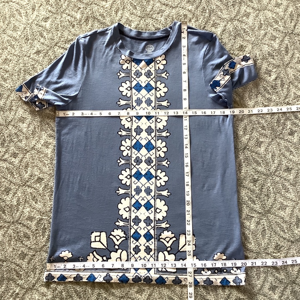 TORY BURCH Printed Cotton Top 41 - Picture 6 of 9